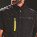 BODYWARMER WALL BLACK CARBON NOIR/JAUNE