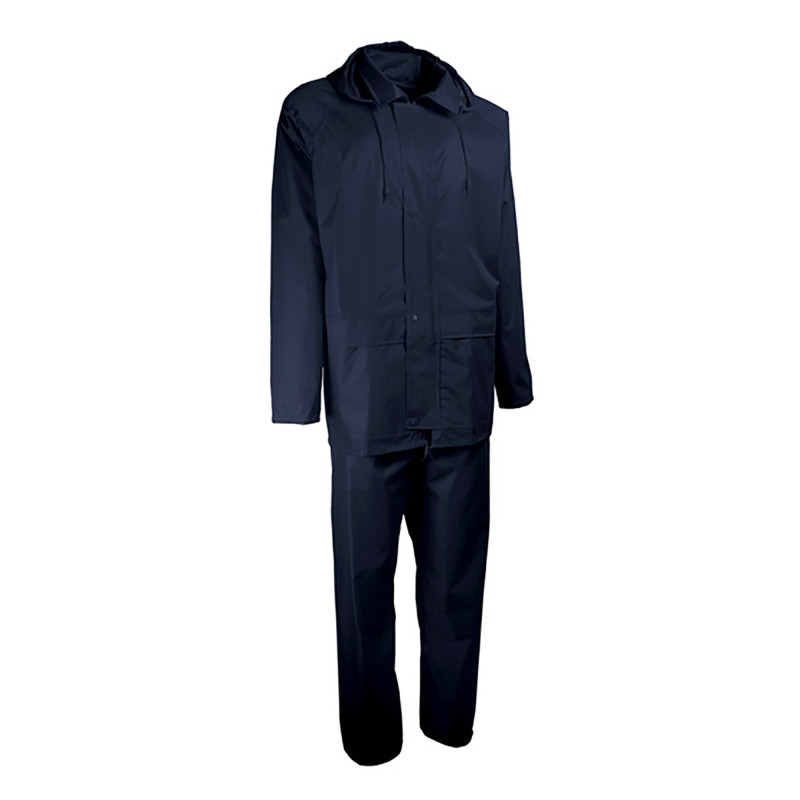 COMPLET DE PLUIE PVC SOUPLE BLEU MARINE