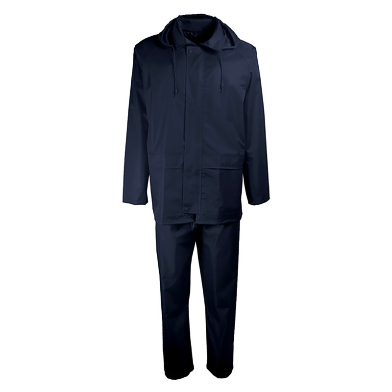COMPLET DE PLUIE PVC SOUPLE BLEU MARINE