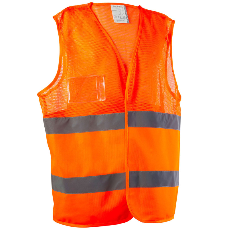 GILET HAUTE-VISIBILITE POLYESTER AERE ORANGE
