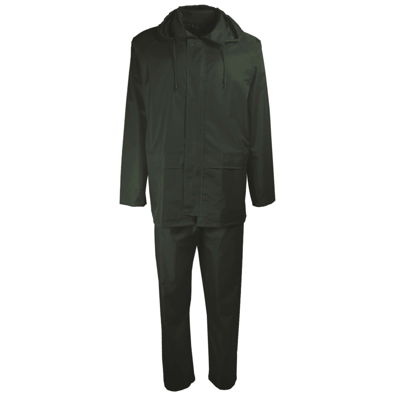 ENSEMBLE DE PLUIE VERT KAKI 
