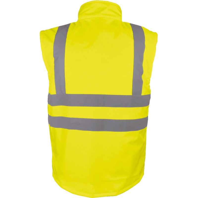 GILET DE SIGNALISATION JAUNE HV DOUBLE POLAIRE