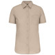 CHEMISE BEIGE MANCHES COURTES FEMME  
