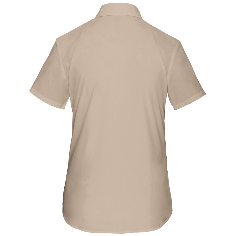 CHEMISE BEIGE MANCHES COURTES FEMME  
