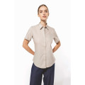 CHEMISE BEIGE MANCHES COURTES FEMME  
