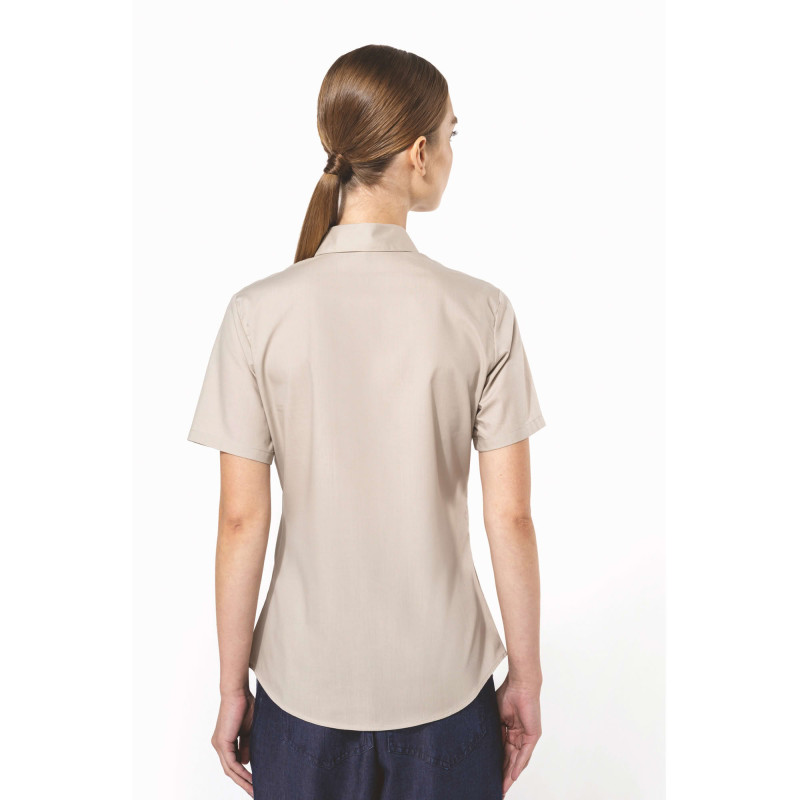 CHEMISE BEIGE MANCHES COURTES FEMME  
