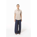 CHEMISE BEIGE MANCHES COURTES FEMME  
