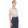 CHEMISE BEIGE MANCHES COURTES FEMME  
