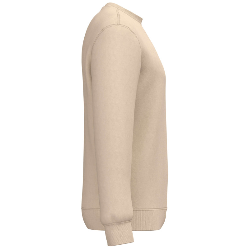 SWEAT-SHIRT RECYCLE COL ROND K4040 LIGHT SAND