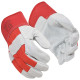GANTS CUIR GROS OEUVRE ROUGE