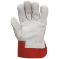 GANTS CUIR GROS OEUVRE ROUGE