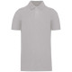 POLO PIQUE BIO 180 HOMME GRIS   
