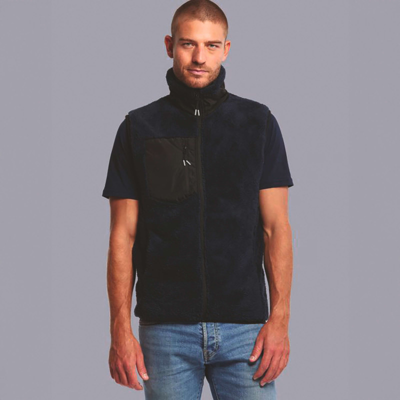 BODYWARMER SHERPA HOMME MARINE 
