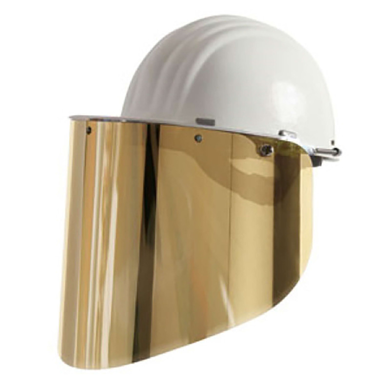 VISIÈRE POLYCARBONATE MÉTALLISÉ OR