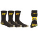 LOT 3 PAIRES CHAUSSETTES WORKWEAR SOCKS NOIR