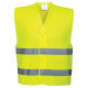 GILET DOUBLE CEINTURE HAUTE VISIBILITE JAUNE FLUO