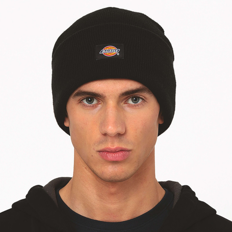 BONNET DICKIES NOIR ACRYLIC A REVERS DK0A4Y63
