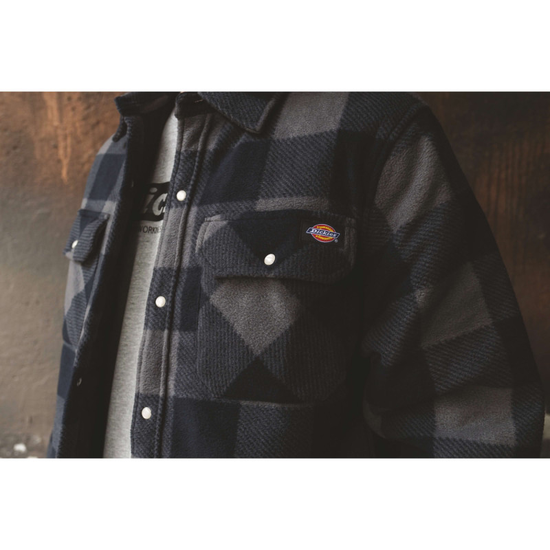 SURCHEMISE PORTLAND DICKIES GRIS/BLEU