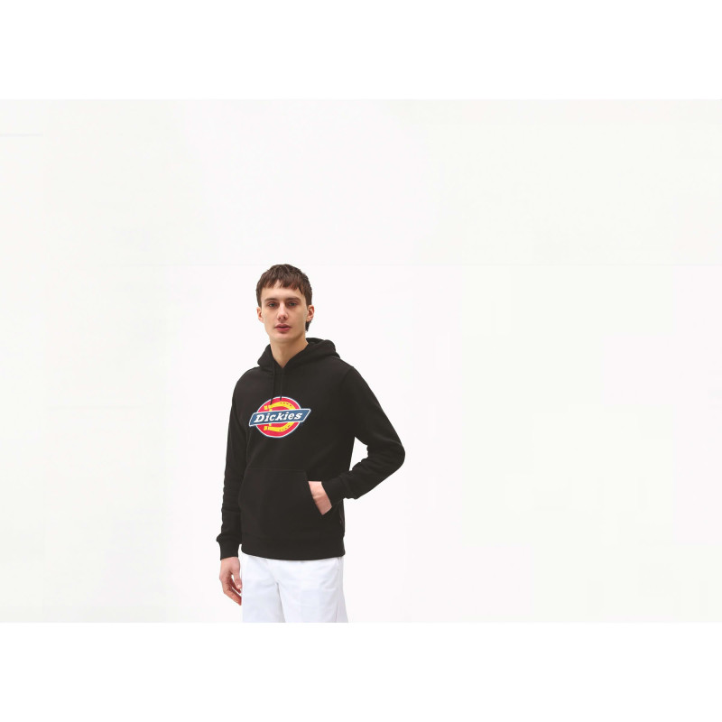 SWEAT A CAPUCHE ICON NOIR DICKIES