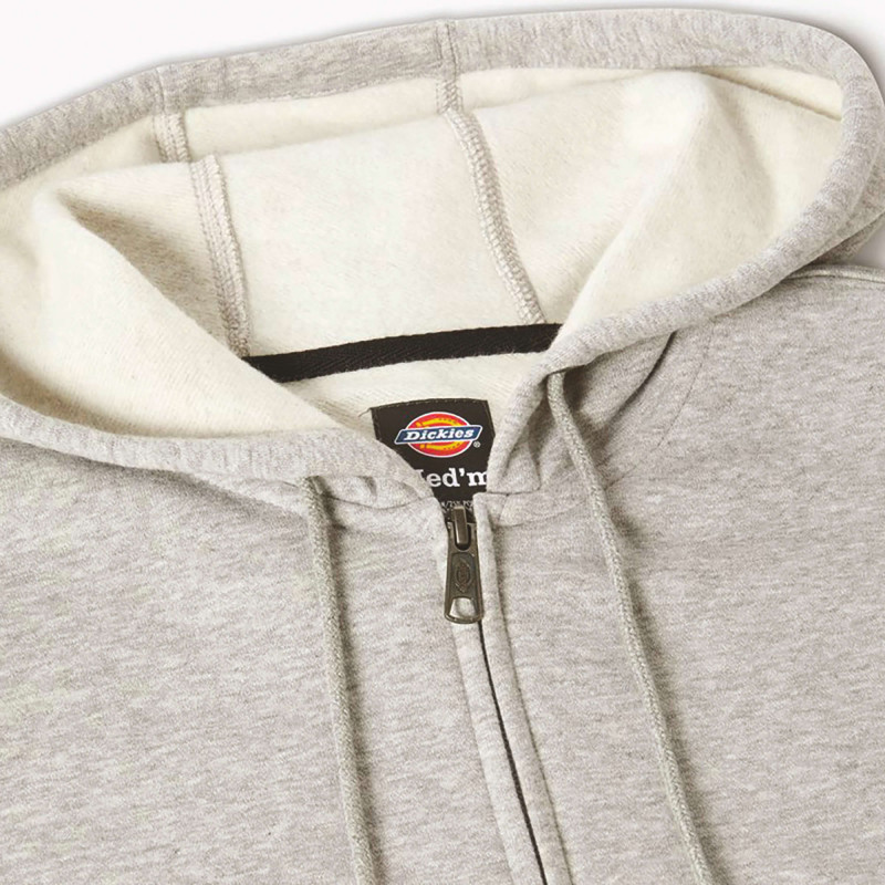 PULL A CAPUCHE ZIPPE HOMME GRIS DICKIES DK0A4XTO