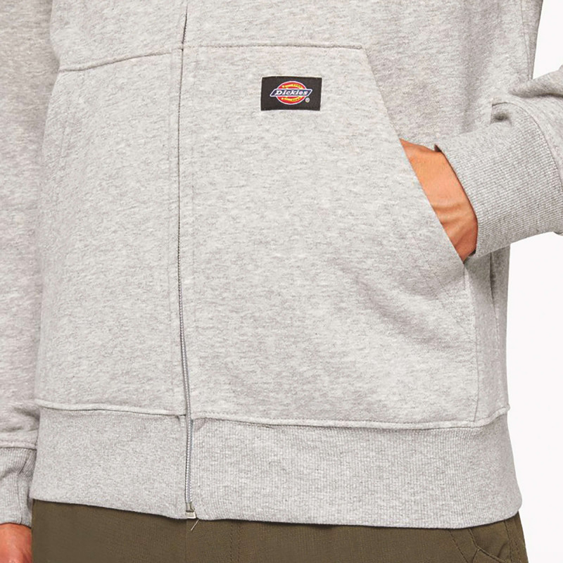 PULL A CAPUCHE ZIPPE HOMME GRIS DICKIES DK0A4XTO