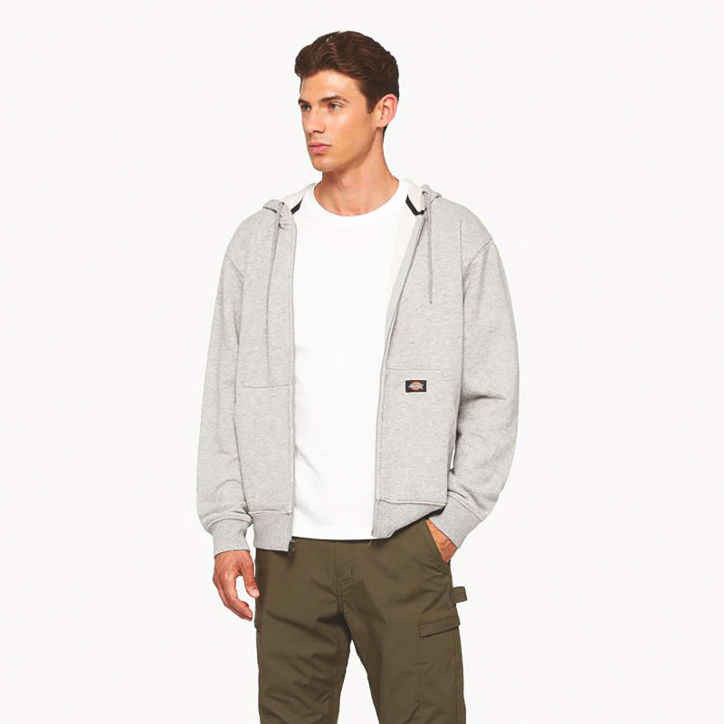 PULL A CAPUCHE ZIPPE HOMME GRIS DICKIES DK0A4XTO