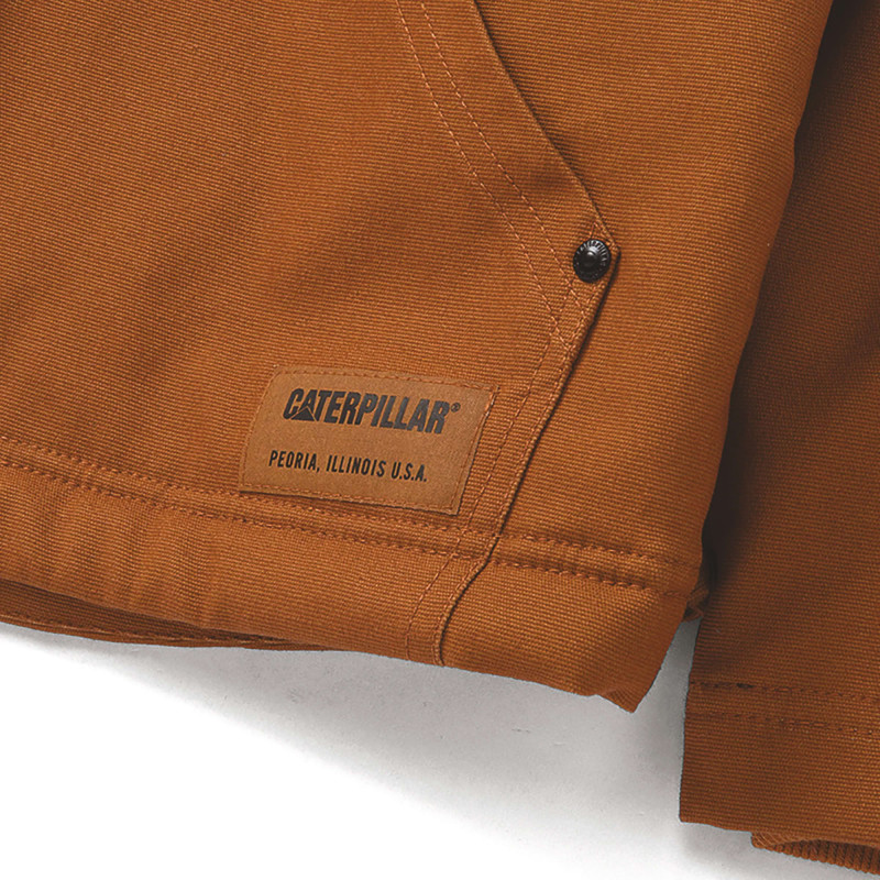 BLOUSON HOODED SHERPA LINED CAT BRONZE