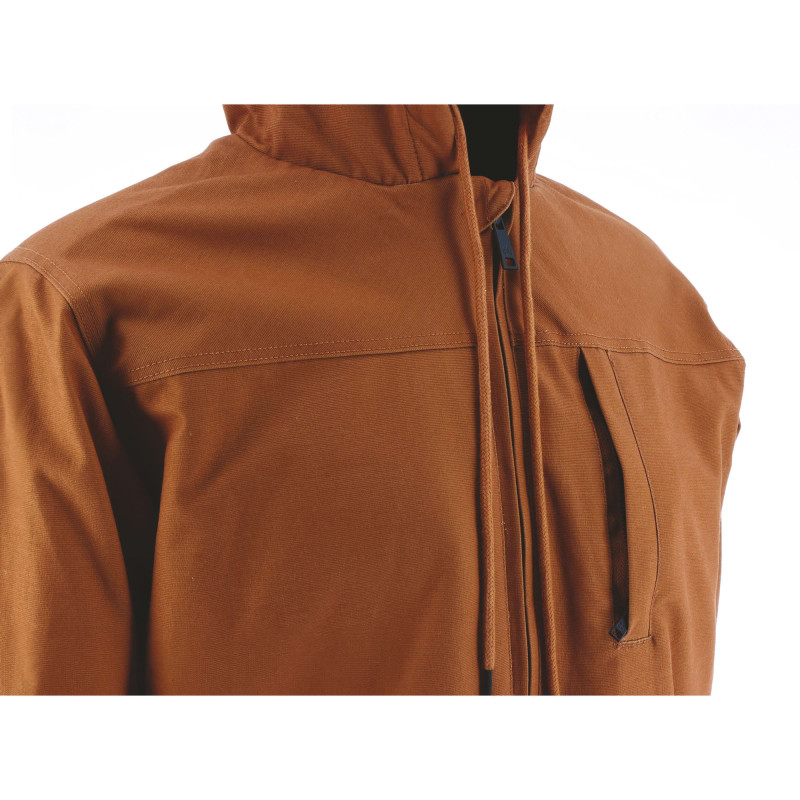 BLOUSON HOODED SHERPA LINED CAT BRONZE