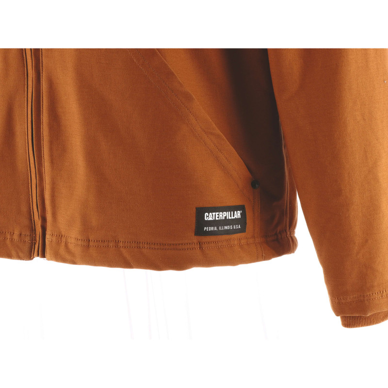 BLOUSON HOODED SHERPA LINED CAT BRONZE