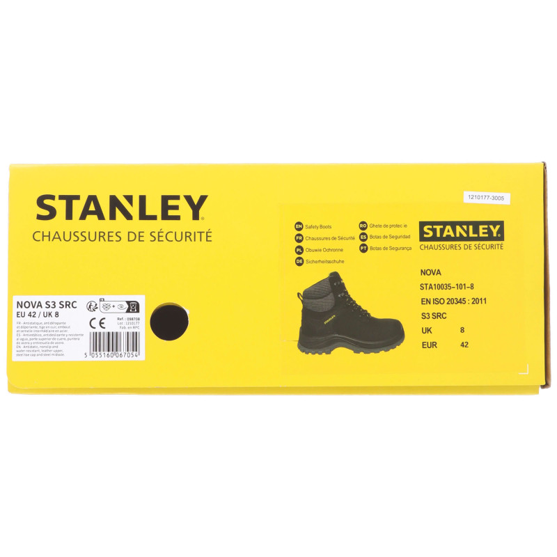 CHAUSSURE DE SECURITE STANLEY NOVA S3 NOIRE