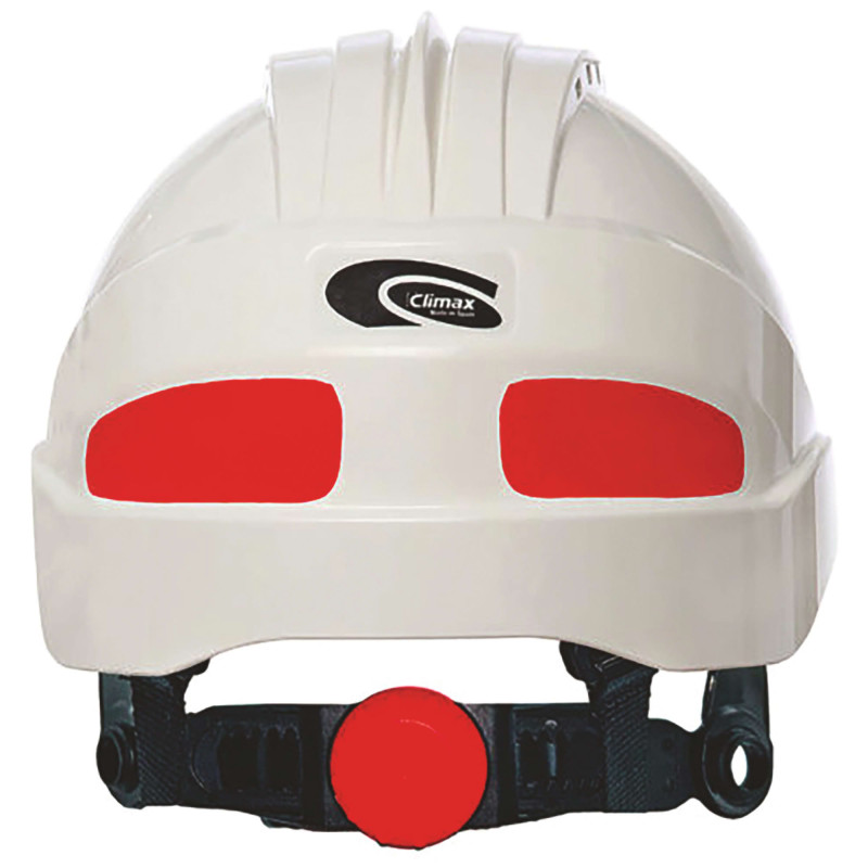 CASQUE DE CHANTIER JUGULAIRE 4 POINTS BLANC ELEC