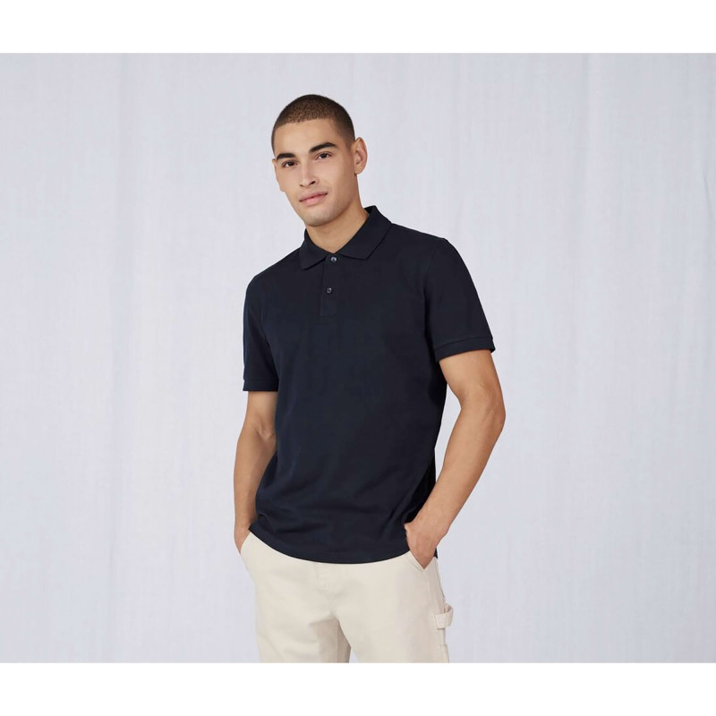POLO HOMME BCU424 180G NOIR