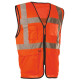 GILET DE SIGNALISATION HAUTE VISIBILITE MULTIPOCHES