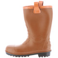 BOTTES COQUEES PVC IMPERMEABLE ET FOURREES ANTOS MARRON S5 CI SR FO