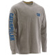 TEE-SHIRT MANCHES LONGUES BANNER GRIS