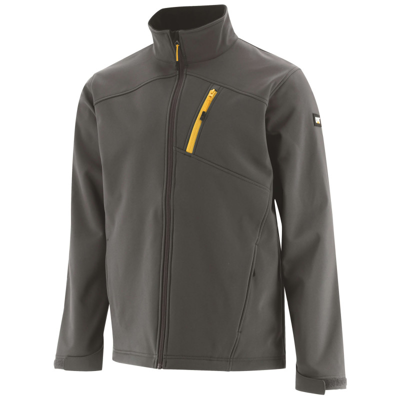ESSENTIAL SOFTSHELL JACKET GRIS CATERPILLAR