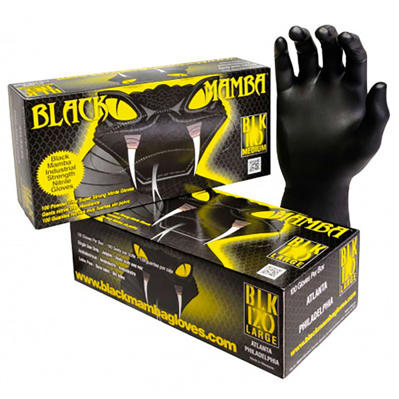 LOT DE 100 GANTS JETABLES NITRILE NON POUDRE
