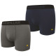 LOT DE 2 BOXER SHORT GRIS / BLEU