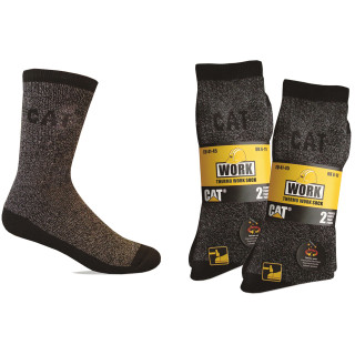 LOT DE 2 PAIRES CHAUSSETTES THERMO HIVER HOMME NOIR