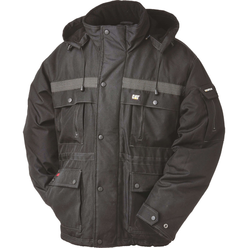 PARKA HEAVY REFLECHISSANTE 230GR DEPERLANT NOIR
