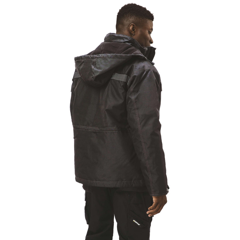 PARKA HEAVY REFLECHISSANTE 230GR DEPERLANT NOIR