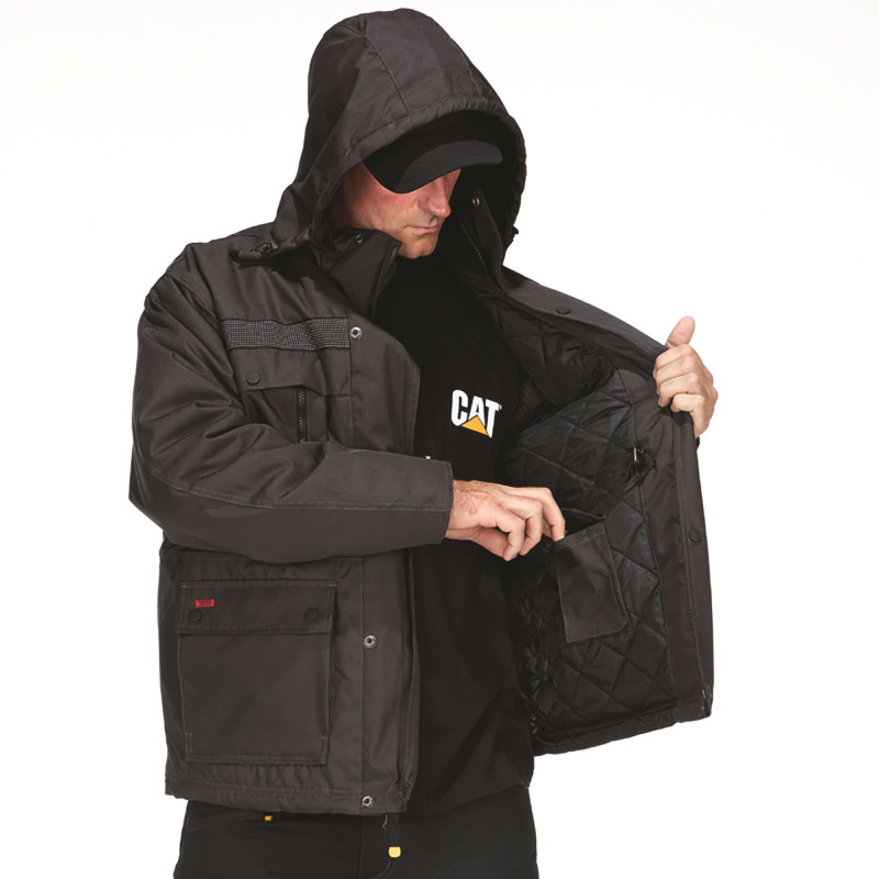 PARKA HEAVY REFLECHISSANTE 230GR DEPERLANT NOIR