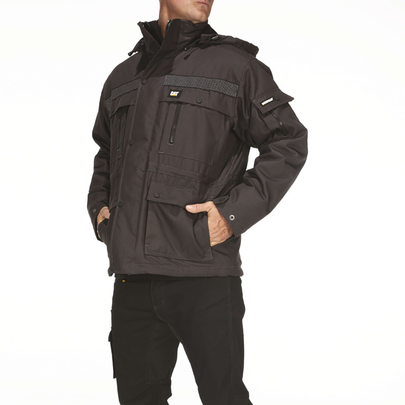 PARKA HEAVY REFLECHISSANTE 230GR DEPERLANT NOIR