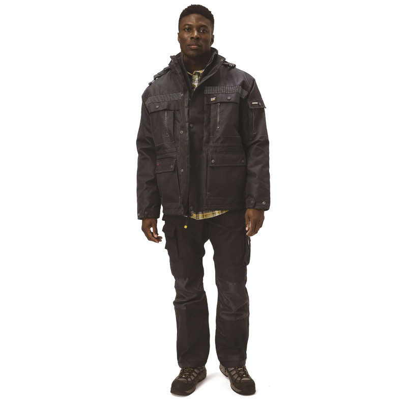 PARKA HEAVY REFLECHISSANTE 230GR DEPERLANT NOIR