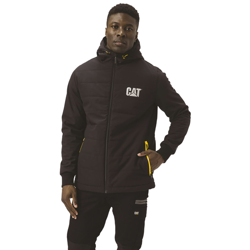 BLOUSON TECH HYBRID CATERPILLAR NOIR