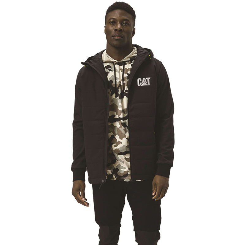 BLOUSON TECH HYBRID CATERPILLAR NOIR