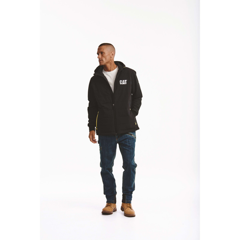 BLOUSON TECH HYBRID CATERPILLAR NOIR