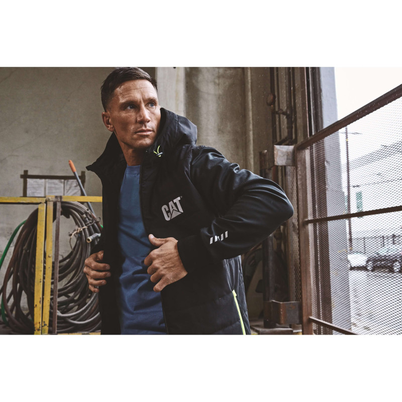 BLOUSON TECH HYBRID CATERPILLAR NOIR