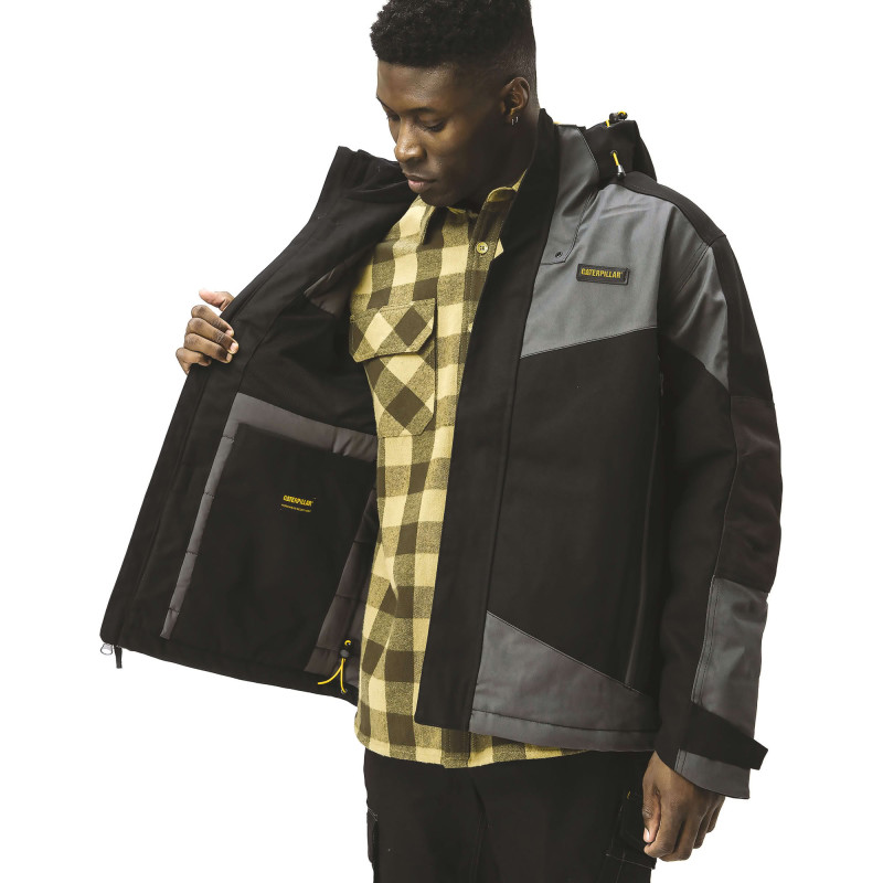 BLOUSON A CAPUCHE TRITON JACKET NOIR