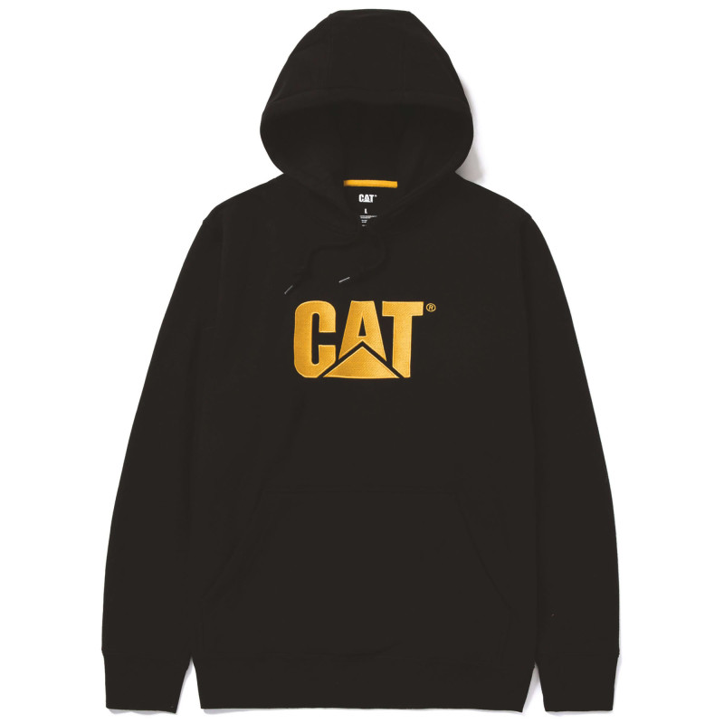 SWEATSHIRT A CAPUCHE TRADEMARK CATERPILAR NOIR W10646